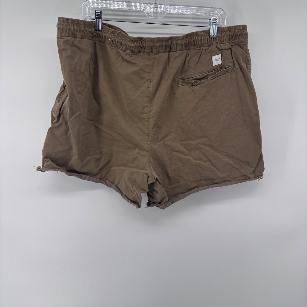 American Eagle Outfitters XXL Flex Khaki Brown Drawstring Casual Shorts - Picture 5 of 6